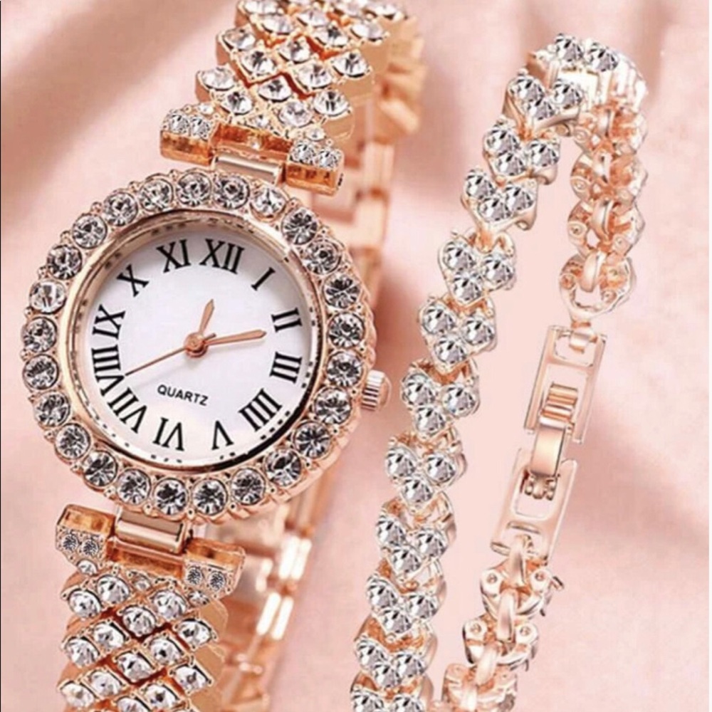 Rose Gold Watch Set